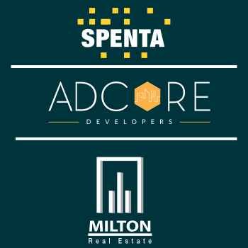 Spenta Corporation, Milton Real Estate, and Adcore Developers logo